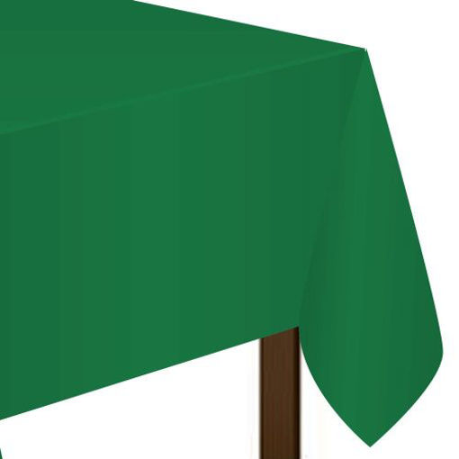 Picture of PLASTIC TABLE COVER-FESTIVE GREEN